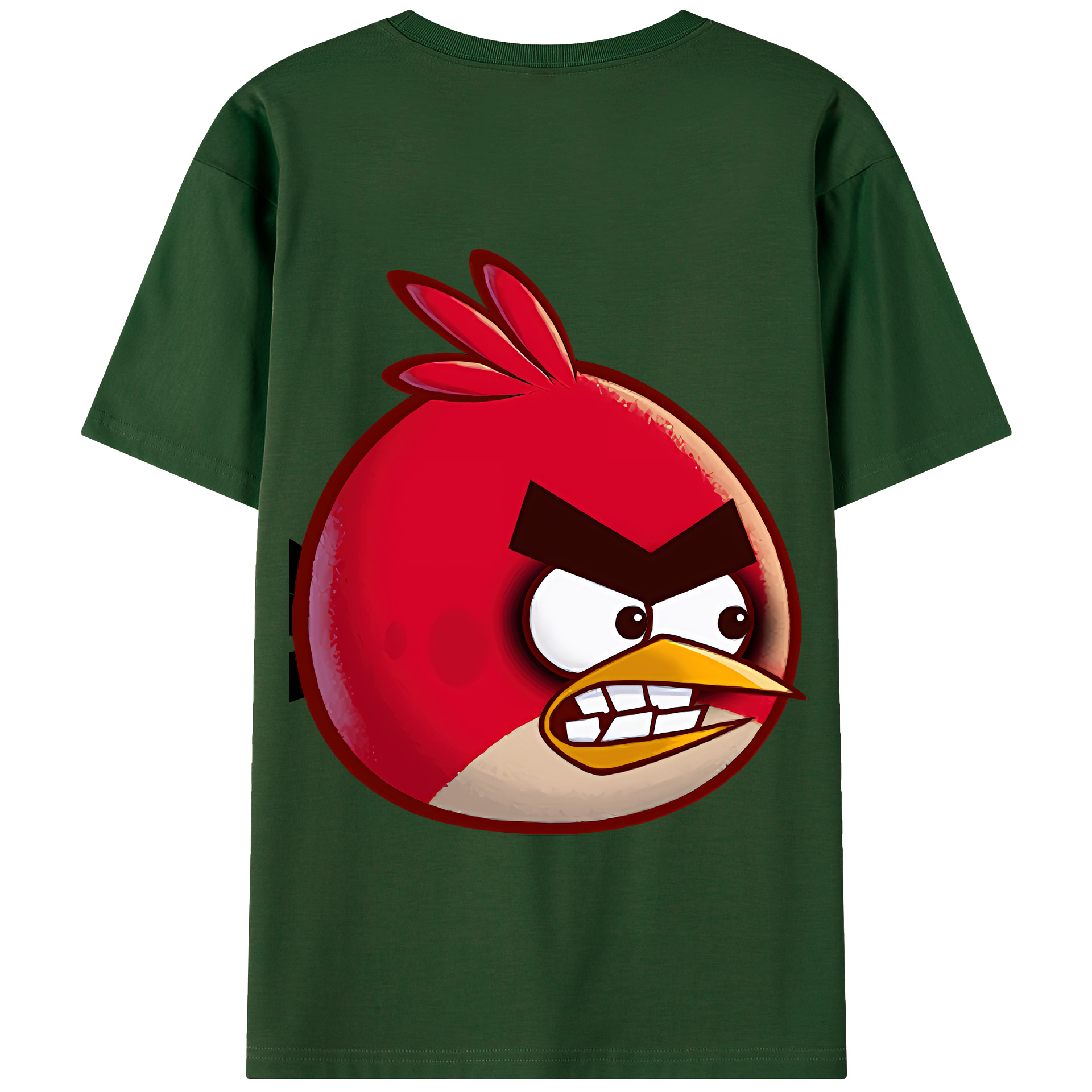 （画像用） Angry Birds アングリーバード 綿100％半袖Tシャツ（背面プリント）